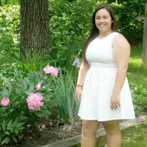 Francesca's White Knee Length Dress - Picture 4 of 4